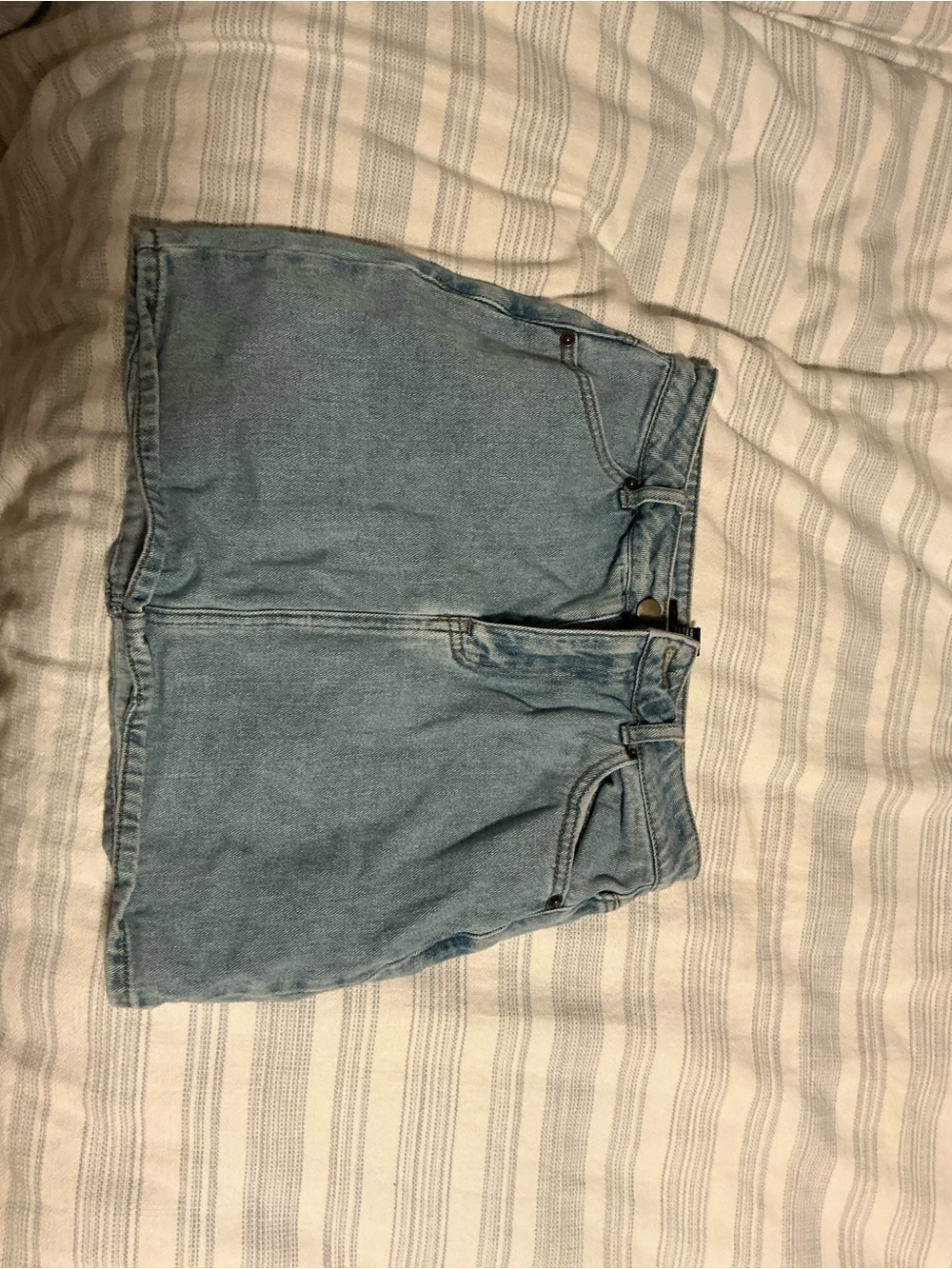 Forever 21 Light Blue Denim Mini Skirt